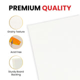 15x20cm Blank White Flat Stretched Board Art Canvas By Janrax