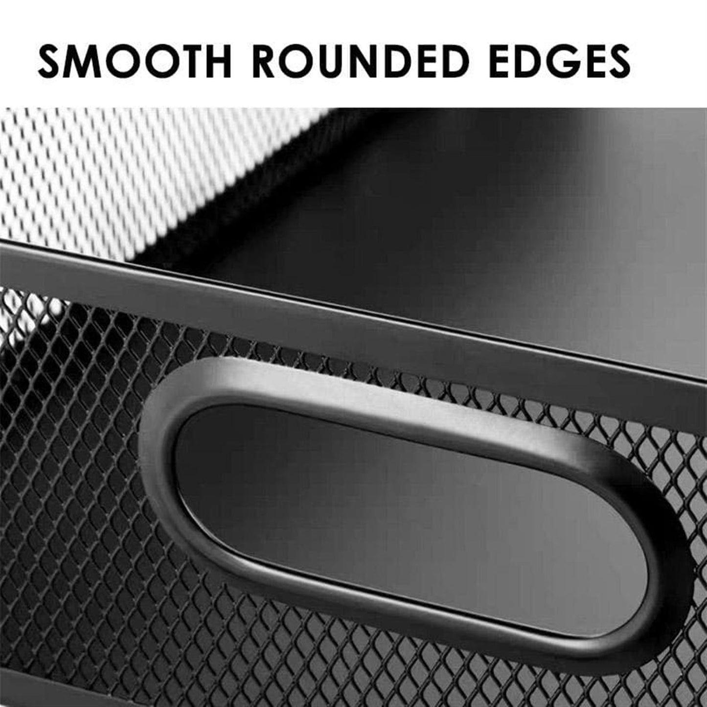 Black Iron 5-layer Storage Basket Rack 33.2 x 23 x 33.5cm