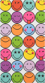 Smiley Checked Design Large Landscape Gift Bag Birthdays, Thank You Any Occasion