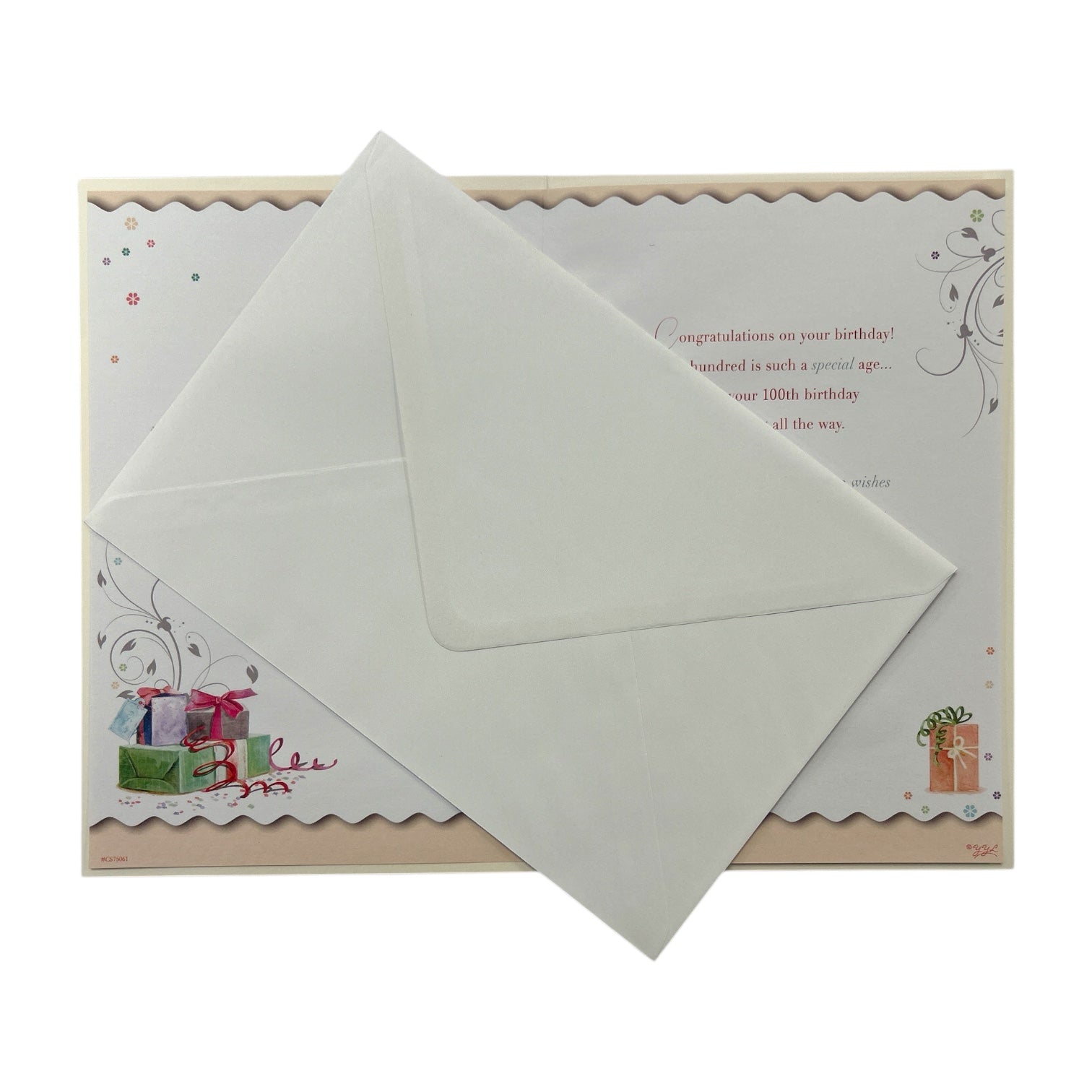 Best Wishes On 100th Birthday Gifts Design Open Celebrity Style Card