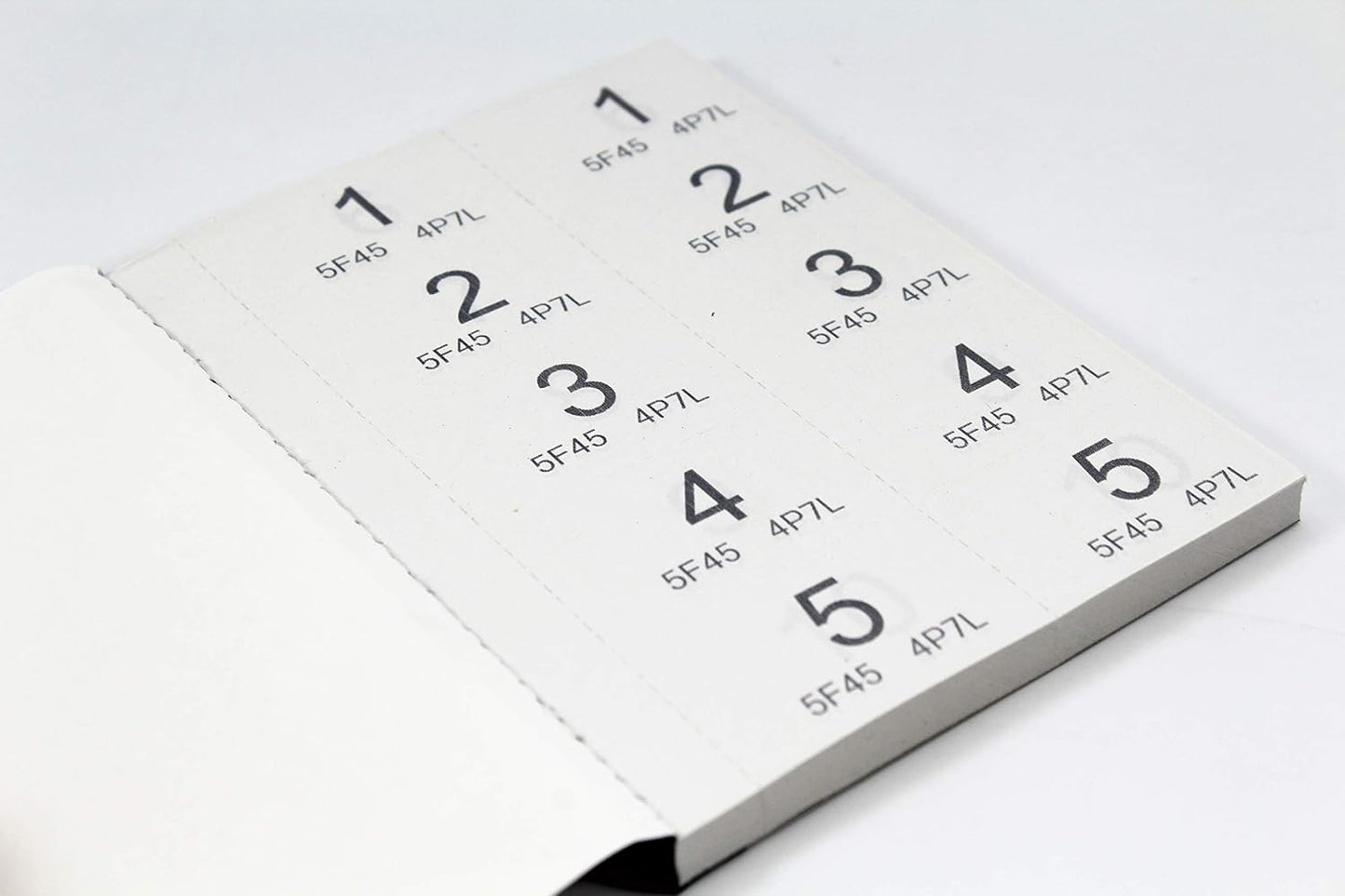 1 - 500 Raffle and Clockroom Tickets with Security Numbering {DC}