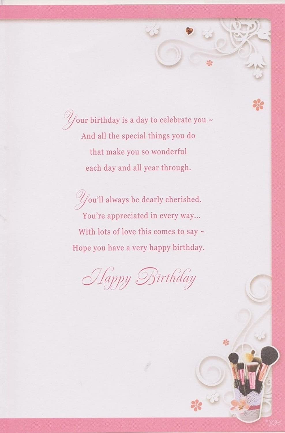 75 Today Open Female Birthday Opacity Card