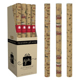 Icon Mix Kraft Christmas Wrapping Paper Roll 2m x 69cm