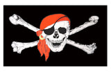 Jolly Roger with scarf Flag 5ft X 3ft