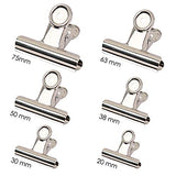 Pack of 24 Metal 20mm Spring Binding Grip Clips