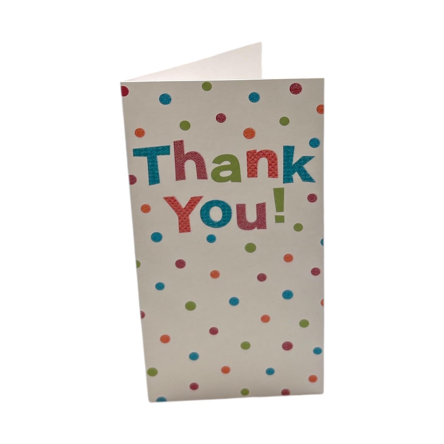8 Pack Glitter Finished Thank You Cards with Spots