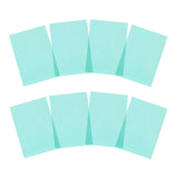 Pack of 8 A5 Plain Cyan Dyslexia Overlay Reading Sheets – PET Material, Rounded Corners