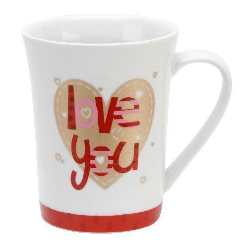 Love You Ceramic Mug -  Valentine's Day Anniversaries Birthdays