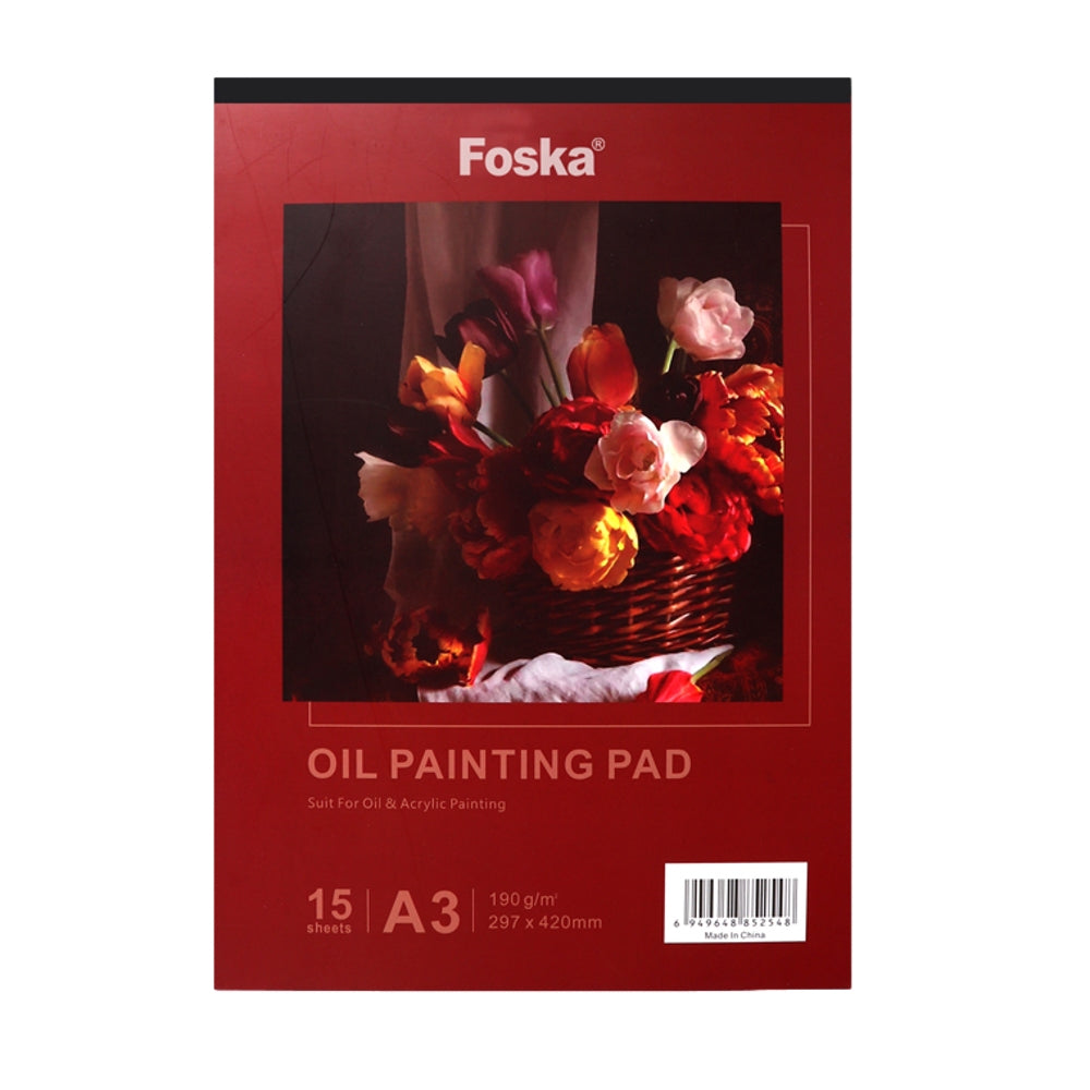 A3 15 Sheets Top Glued Open Oil Painting Pad