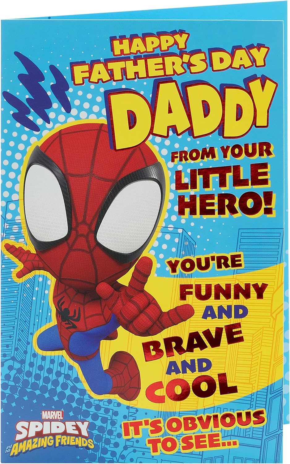 Little Hero Design Marvel Spider-Man From Son Dad Father's Day Card {DC}