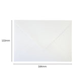 Pack of 50 White 100gsm 133x184mm Gummed Envelopes