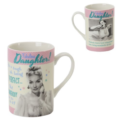 Fabulous Daughter ... Polkadot Diner Retro Mug in Gift Box
