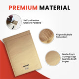 Bubble Lined Size 00/B Padded Brown Postal Envelope by Janrax