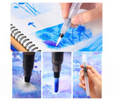 Pack of 12 Solid Watercolour Paint Set with Fountain Pen