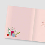Beautiful Pink Design Thinking Of You Comforting Christmas Card
