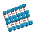 Pack of 5 Light Blue Acrylic Yarn Rolls – 10g each, 4 Strand 8 Ply Knitting Wool
