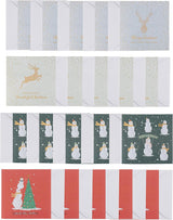 Multipack of 10 Snowman Festive Fun Design Charity Christmas Cards with Envelopes