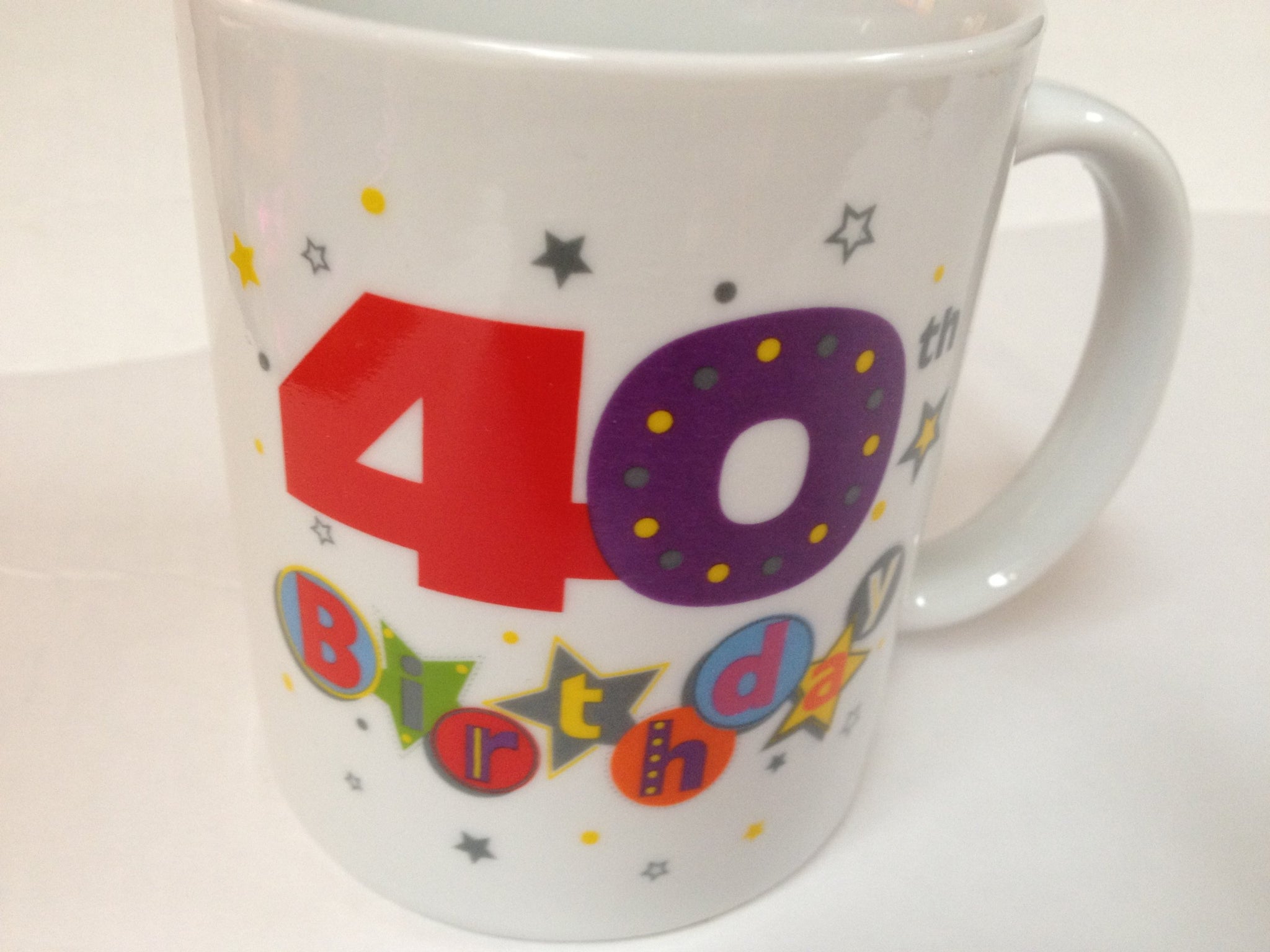 Happy 40th Birthday China Mug - Talking Pictures Fanfare Collection