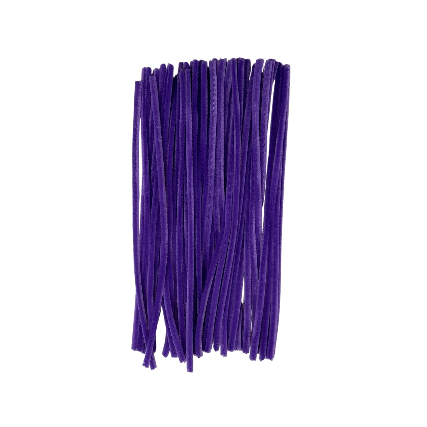 Pack of 50 Purple Coloured Pipe Cleaners 30cm x 6mm Craft Chenille Stems