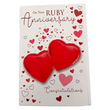 On Your Ruby Anniversary Congratulations Balloon Boutique Greeting Card