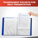 A5 Black Flexible Cover 100 Pocket Display Book