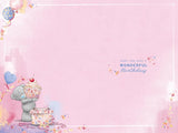 Bear Wrapping Gift Niece Birthday Card