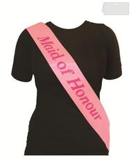 Maid of Honour Pink Hen Party Sash