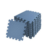 Pack of 4 30x30cm Blue Grey Coloured 1cm Thick EVA Foam Mats