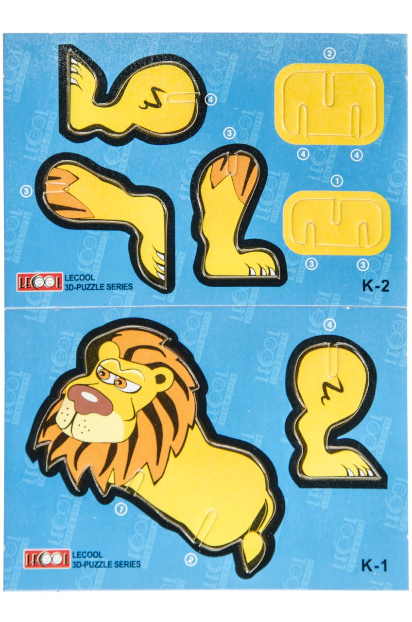 Single Animal Shape 3D Puzzle