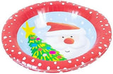 Pack of 6 Santa Claus Christmas Round Paper Bowls 16.5cm