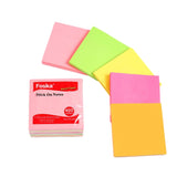 Pack of 400 Sheets Easy To Post Neon Sticky Notes Memo Pads 75x75mm