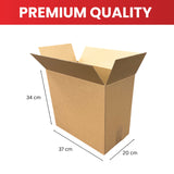 Cardboard Packing Box 37x20x34cm — 3mm Corrugated Flute {DNL}