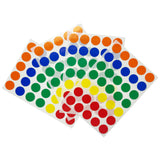 Pack of 140 Assorted Colour 13mm Round Labels - Stickers