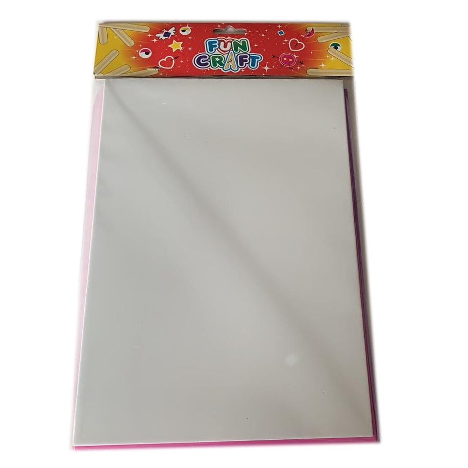 Pack of 4 Assorted Colour Craft Foam A4 Sheets {DC}
