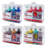 Pack of 4 Acrylic Pouring Paints 100ml - White, Light Pink, Rose Red, Bright Red