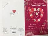 With Love To my Valentine Open Sentimental Verse Valentine's Day card