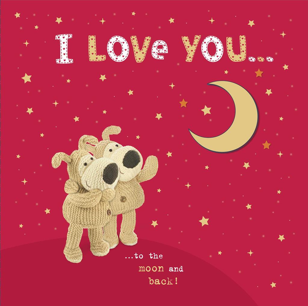 I Love You To The Moon and Back Valentine's Day Card 
