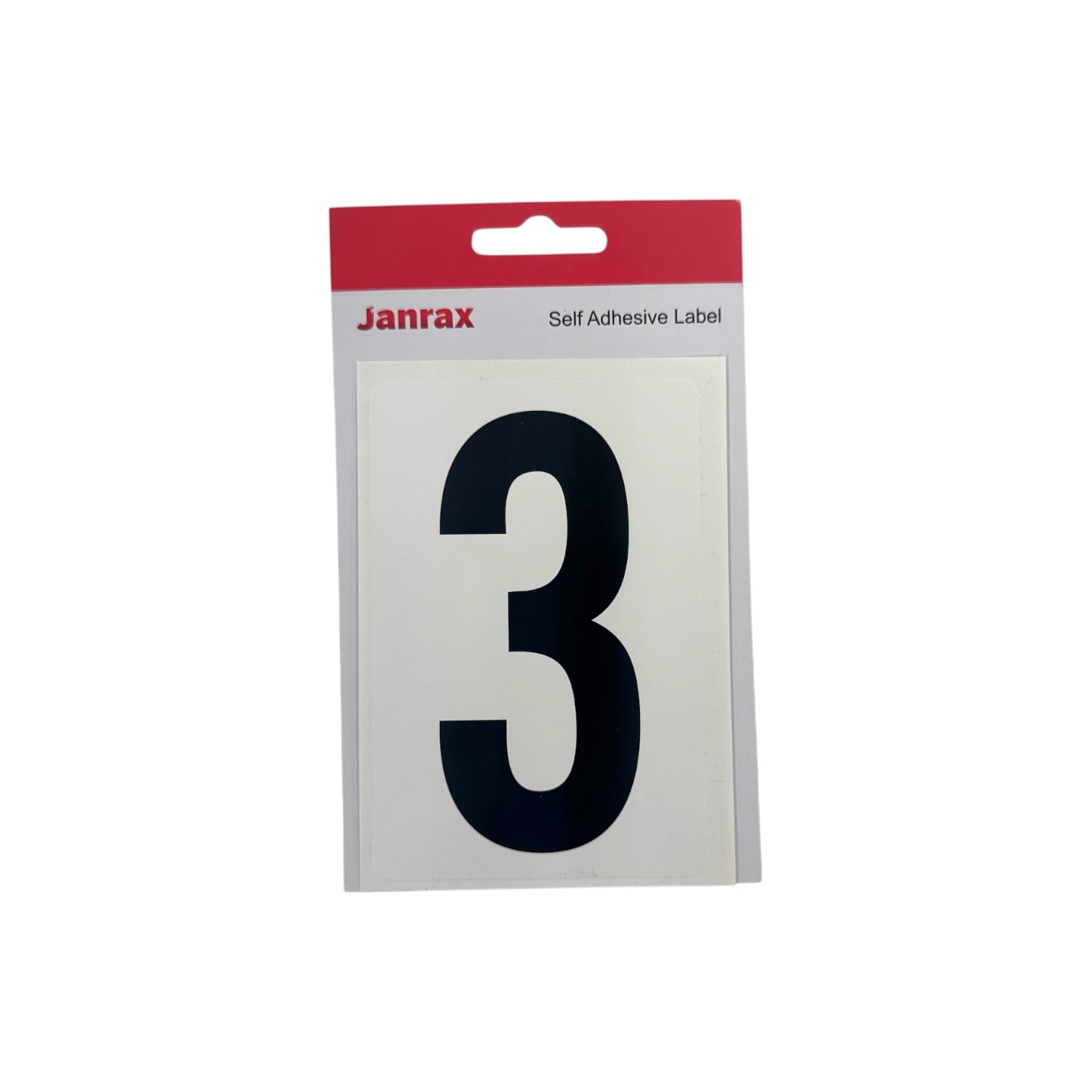 Waterproof Wheelie Bin Black Number 3 Sticker