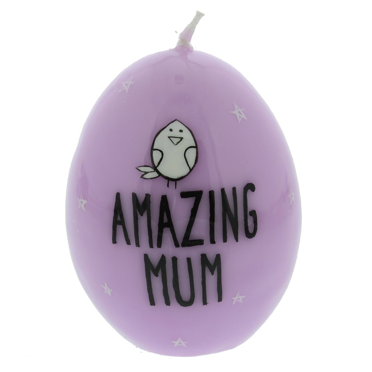 Amazing Mum" Cute Pink Novelty Pillar Wax Candle