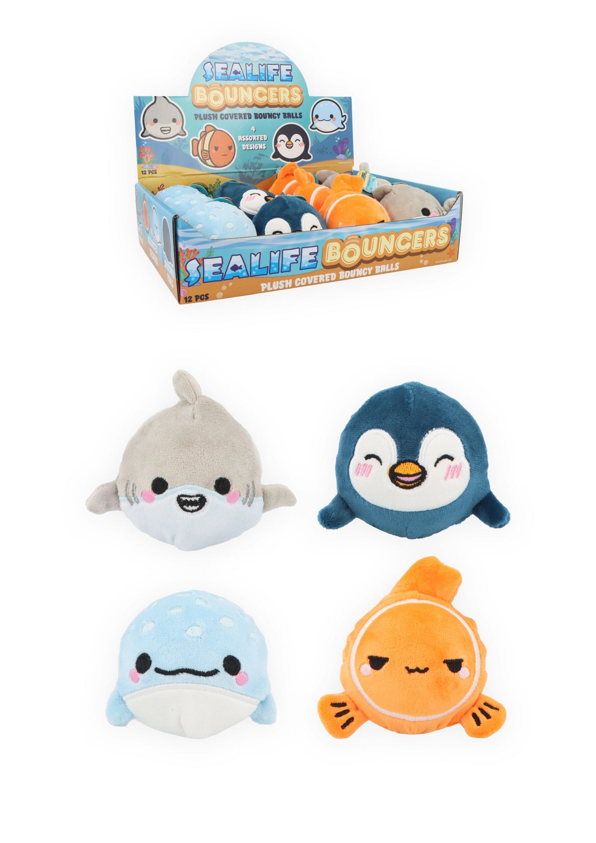 Single Plush Sealife Bouncer - Party Favours Stocking Fillers