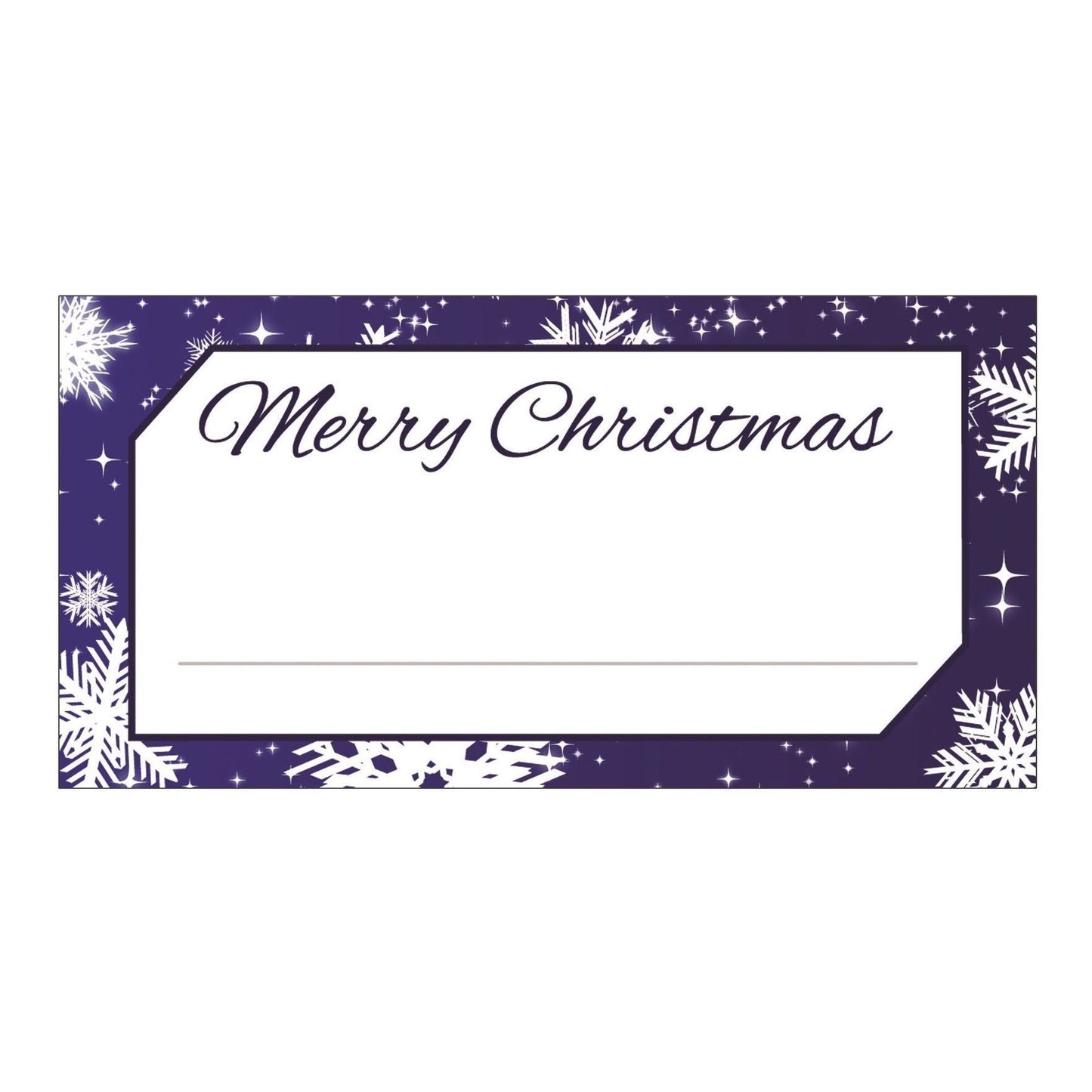 Pack of 50 Snowflake Design Table Place Cards Name Settings {DC}