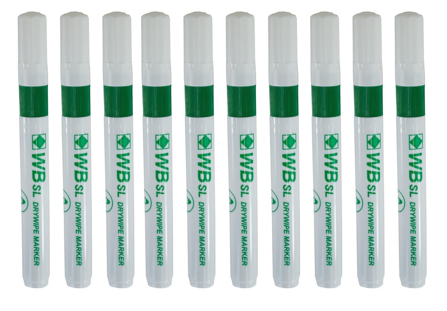 Green Whiteboard Marker Pens Bullet Tip (Pack of 10) WB15 804018