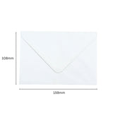 Pack of 50 White 100gsm 108x159mm Gummed Envelopes