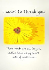 Thank You with A Note of Gratitude Heartfelt Sentimental Verses Fold Out Keepsake Card