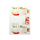 Pack of 12 Chutney Jar Labels 34x75mm
