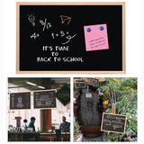 Wood Framed Magnetic Writing Black Board 30 x 40cm