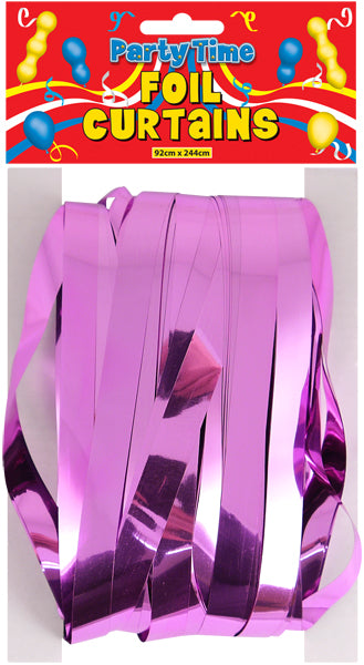 Curtain Door Foil BabyPink 1.2cm Cut 92 x 244cm {DC}