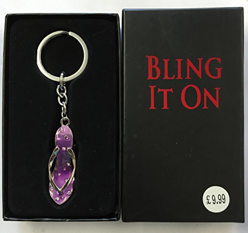 Bling Keyring High Heel Pink Diamante Shoe {DC}