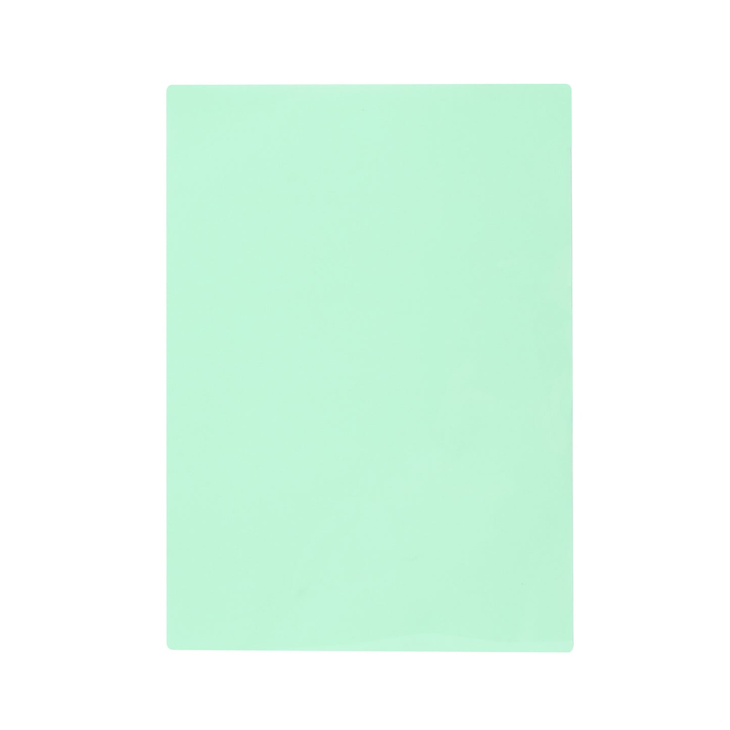 Pack of 8 A4 Plain Green Dyslexia Overlay Reading Sheets – PET Material, Rounded Corners