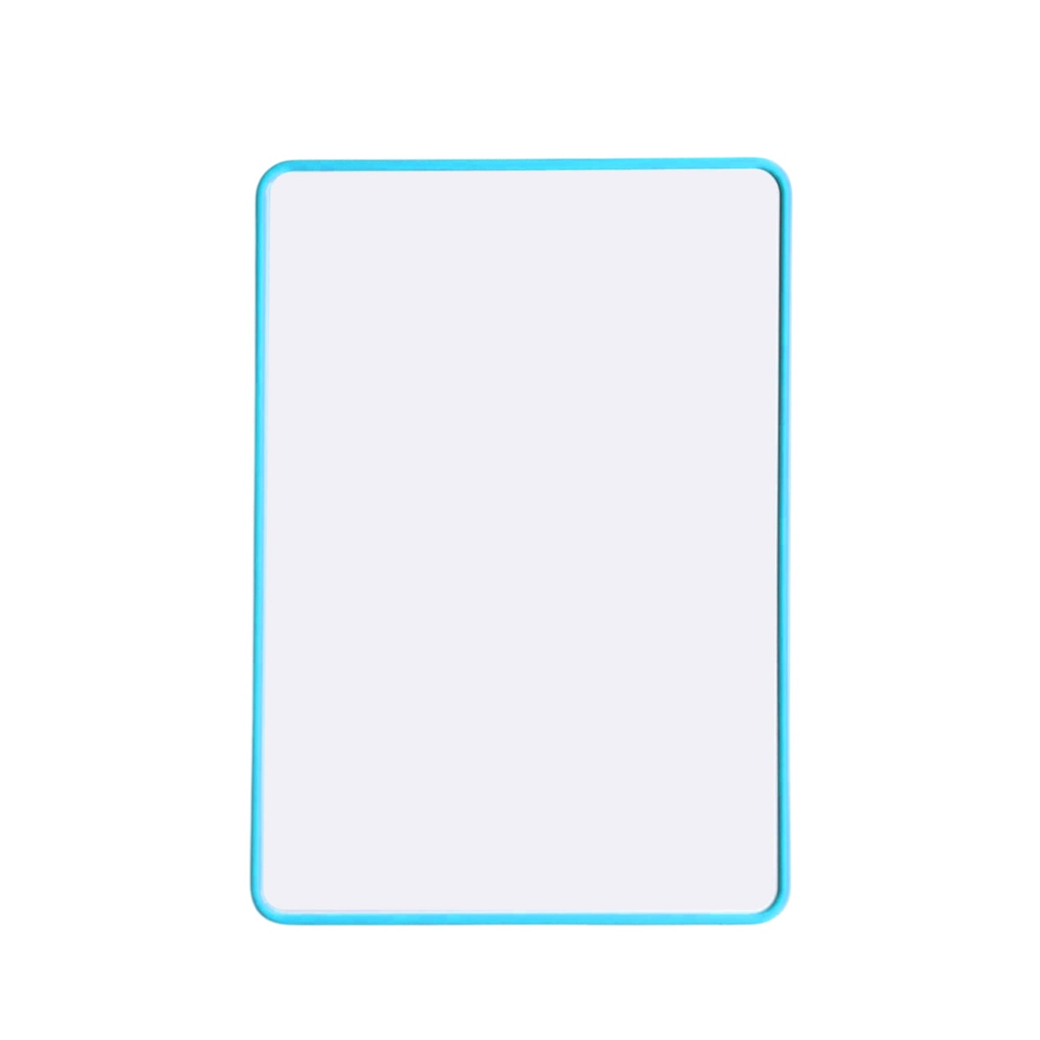 A4 Double Sided Magnetic Erasable MDF Plain Whiteboard With Blue Border